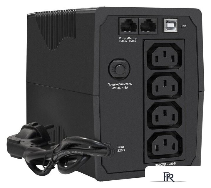 Источник бесперебойного питания ExeGate Power Back BNB-1000.LED.AVR.4C13.RJ.USB - Изображение №2 — Интернет-магазин ПроЗаказ