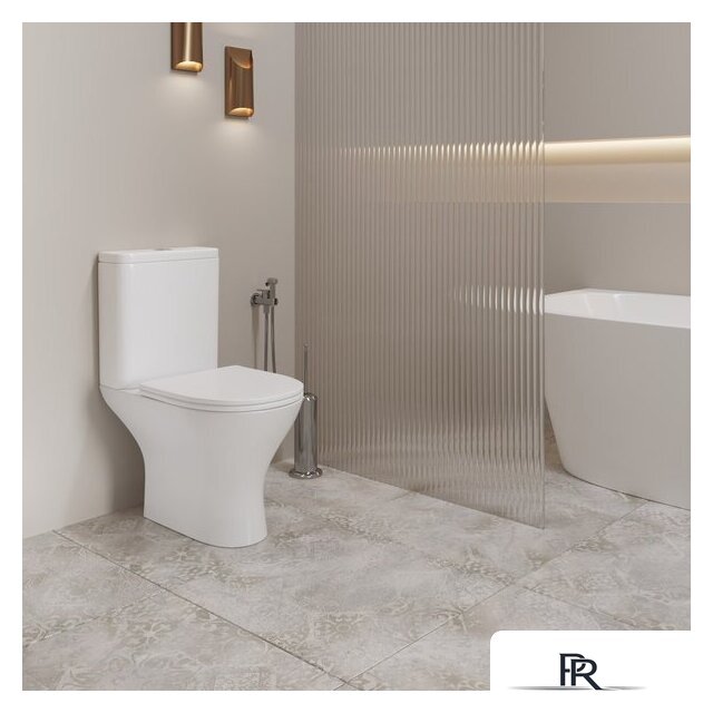 Унитаз напольный Lauter W224 2110224 + гигиенический душ Mist 21TZ221CH (горизонтальный выпуск) - Изображение №9 — Интернет-магазин ПроЗаказ