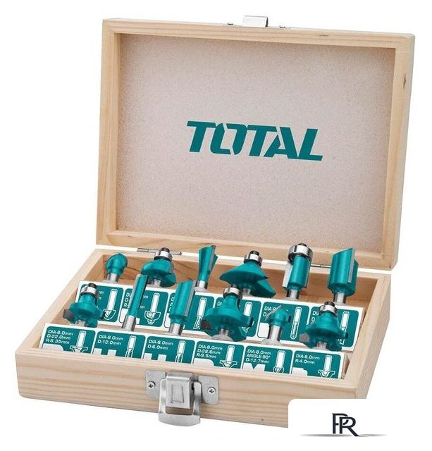 Набор фрез Total TACSR1121 (12 шт) - Изображение №2 — Интернет-магазин ПроЗаказ
