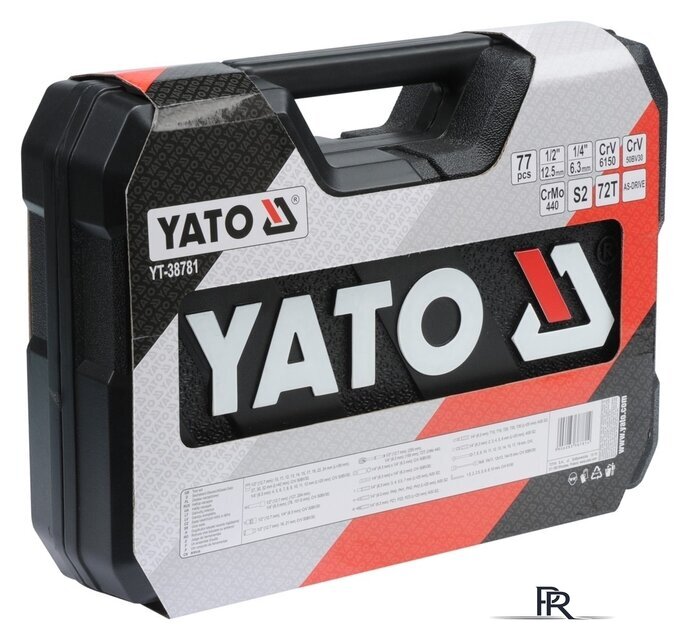 Универсальный набор инструментов Yato YT-38781 (77 предметов) - Изображение №4 — Интернет-магазин ПроЗаказ