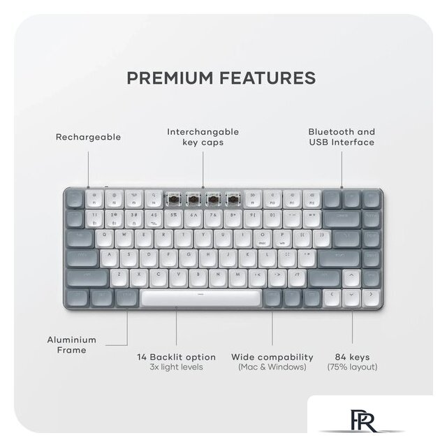 Клавиатура Satechi SM1 Slim (светло-серый) - Изображение №3 — Интернет-магазин ПроЗаказ