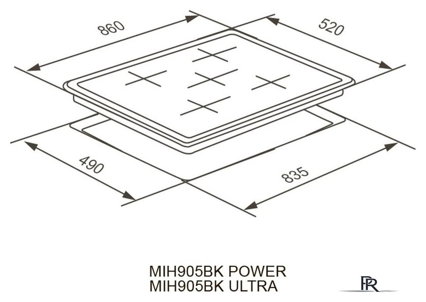 Варочная панель Meferi MIH905BK Power - Изображение №10 — Интернет-магазин ПроЗаказ