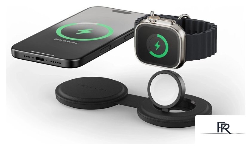 Беспроводное зарядное Satechi OntheGo 2-in-1 Charger ST-QTG21K (черный) - Изображение №3 — Интернет-магазин ПроЗаказ