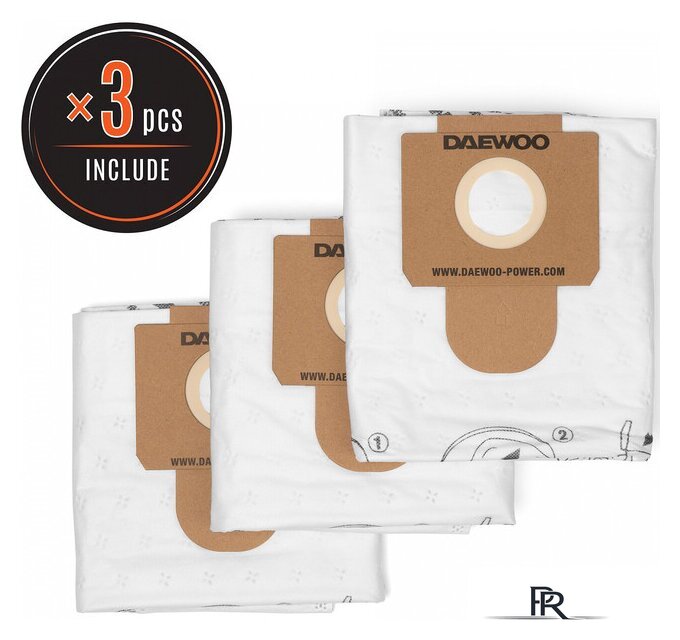 Комплект одноразовых мешков Daewoo Power DAVC 25TB - Изображение №1 — Интернет-магазин ПроЗаказ