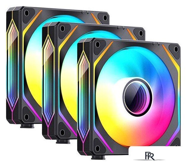 Комплект вентиляторов для корпуса Jonsbo ZL-120 (черный, 3 шт.) - Изображение №1 — Интернет-магазин ПроЗаказ