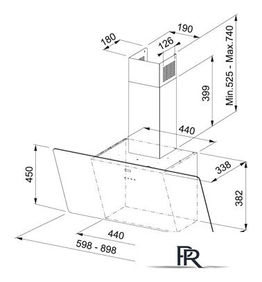 Кухонная вытяжка Franke FPJ 615 V BK A (110.0361.890) - Изображение №4 — Интернет-магазин ПроЗаказ