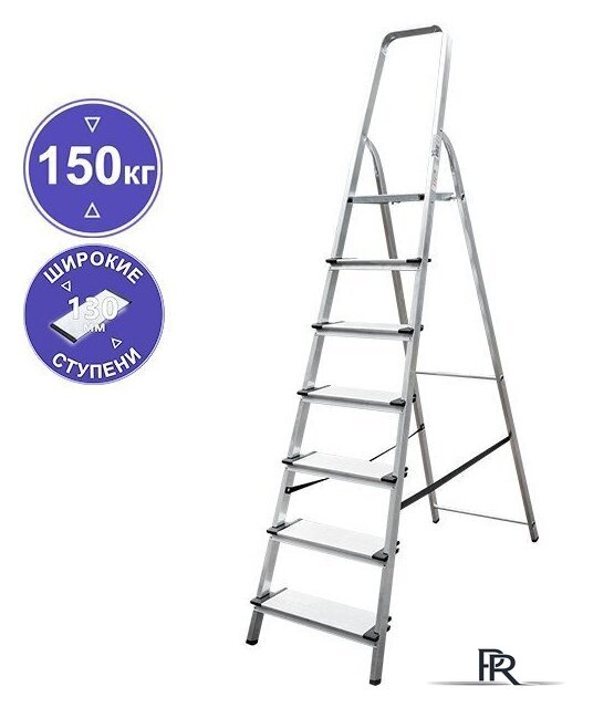Лестница-стремянка Новая высота NV 1117 7 ступеней - Изображение №1 — Интернет-магазин ПроЗаказ