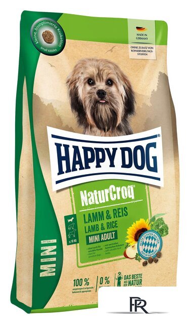 Сухой корм для собак Happy Dog NaturCroq Mini Lamm & Reis (для мелких пород с ягненком и рисом) 4 кг - Изображение №1 — Интернет-магазин ПроЗаказ