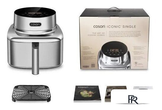 Аэрогриль (аэрофритюрница) Cosori Iconic Single 6.2l CAF-SE601S-CEU - Изображение №7 — Интернет-магазин ПроЗаказ