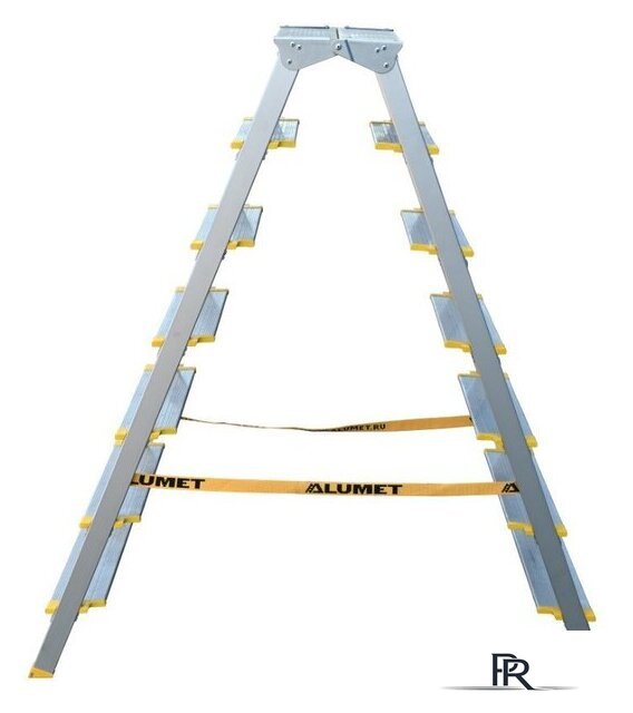 Лестница-стремянка Алюмет ASD 5207 (2х7 ступеней) - Изображение №2 — Интернет-магазин ПроЗаказ