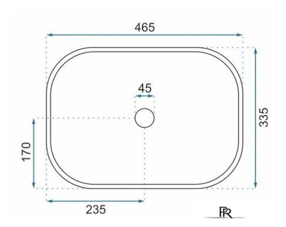 Умывальник Rea Livia U3802 (бежевый камень) - Изображение №2 — Интернет-магазин ПроЗаказ