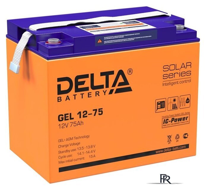 Аккумулятор для ИБП Delta GEL 12-75 (12В/75 А·ч) - Изображение №1 — Интернет-магазин ПроЗаказ