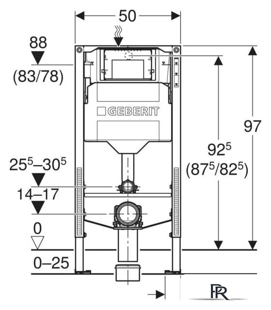 Инсталляция для унитаза Geberit Duofix 111.922.00.6 - Изображение №3 — Интернет-магазин ПроЗаказ