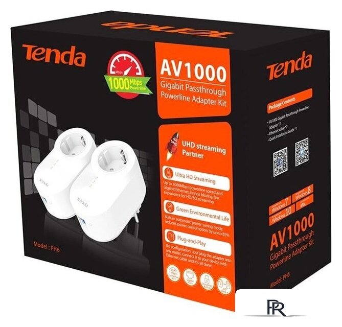 Комплект powerline-адаптеров Tenda PH6 Kit - Изображение №4 — Интернет-магазин ПроЗаказ