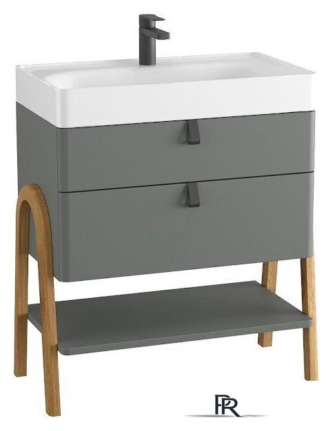  Lauter Тумба под умывальник Estel 70 (серо-зеленый п/мат) - Изображение №1 — Интернет-магазин ПроЗаказ