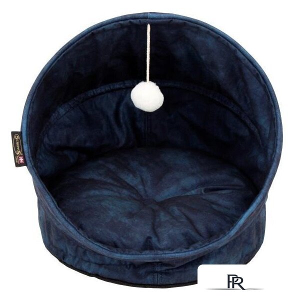 Лежак Scruffs Kensington Cat Cave 661808 (синий) - Изображение №1 — Интернет-магазин ПроЗаказ