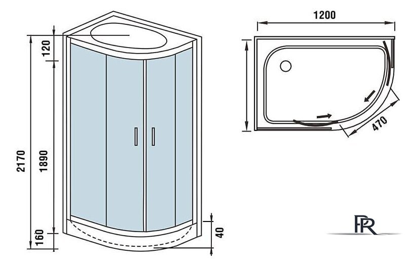 Душевая кабина WeltWasser WW500 Werra 1202 L - Изображение №13 — Интернет-магазин ПроЗаказ