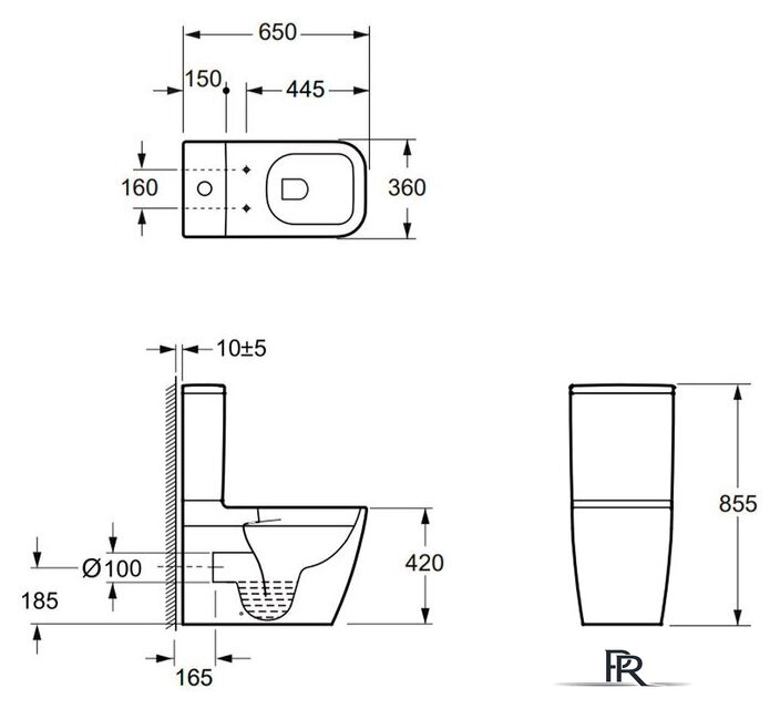 Унитаз напольный Lauter Vortex 2110012VF - Изображение №26 — Интернет-магазин ПроЗаказ