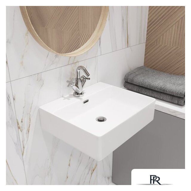 Умывальник Lauter 21478 + клапан 21190W + сифон 21635W (белый матовый) - Изображение №10 — Интернет-магазин ПроЗаказ