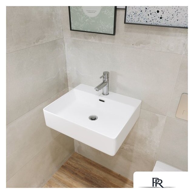 Умывальник Lauter 21478 + клапан 21190W + сифон 21635W (белый матовый) - Изображение №4 — Интернет-магазин ПроЗаказ