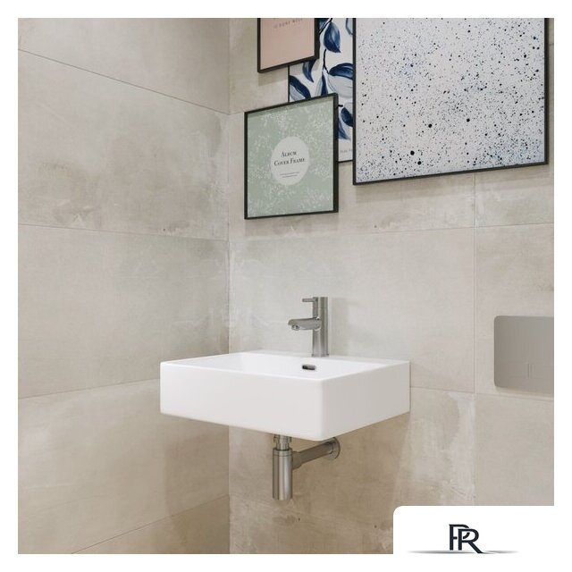 Умывальник Lauter 21478 + клапан 21190W + сифон 21635W (белый матовый) - Изображение №5 — Интернет-магазин ПроЗаказ