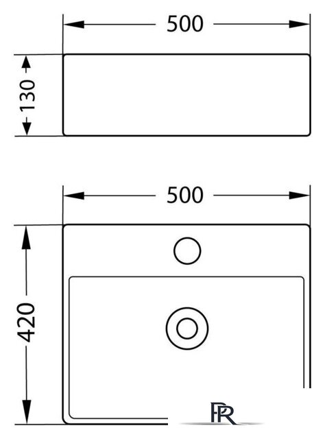 Умывальник Lauter 21478 + клапан 21190W + сифон 21635W (белый матовый) - Изображение №17 — Интернет-магазин ПроЗаказ