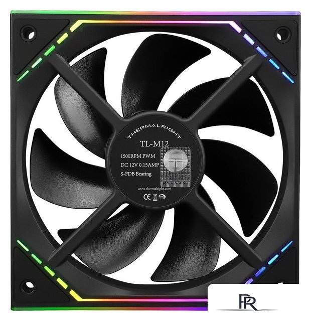 Комплект вентиляторов для корпуса Thermalright TL-M12 X3 (черный) - Изображение №4 — Интернет-магазин ПроЗаказ