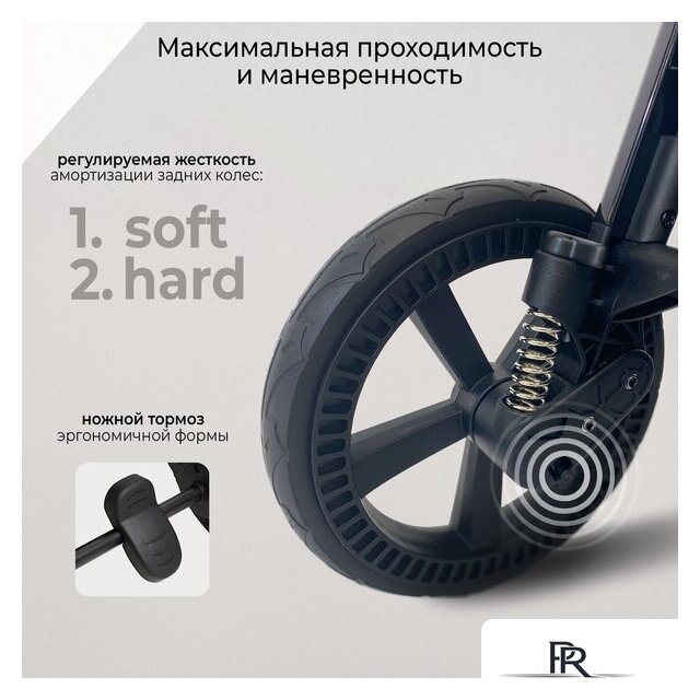 Коляска прогулочная «книга» Sweet Baby Unica (оливковый зеленый) - Изображение №8 — Интернет-магазин ПроЗаказ