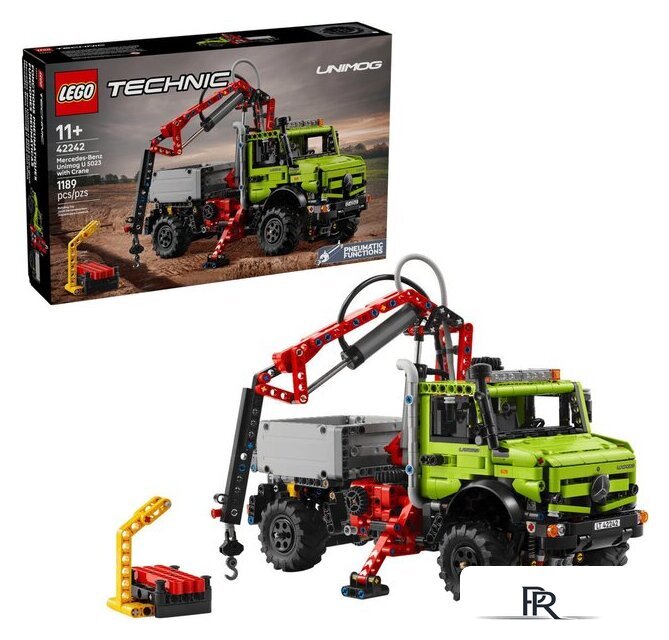 Конструктор LEGO 42242 Грузовик Mercedes-Benz Unimog U 5023 с краном - Изображение №1 — Интернет-магазин ПроЗаказ