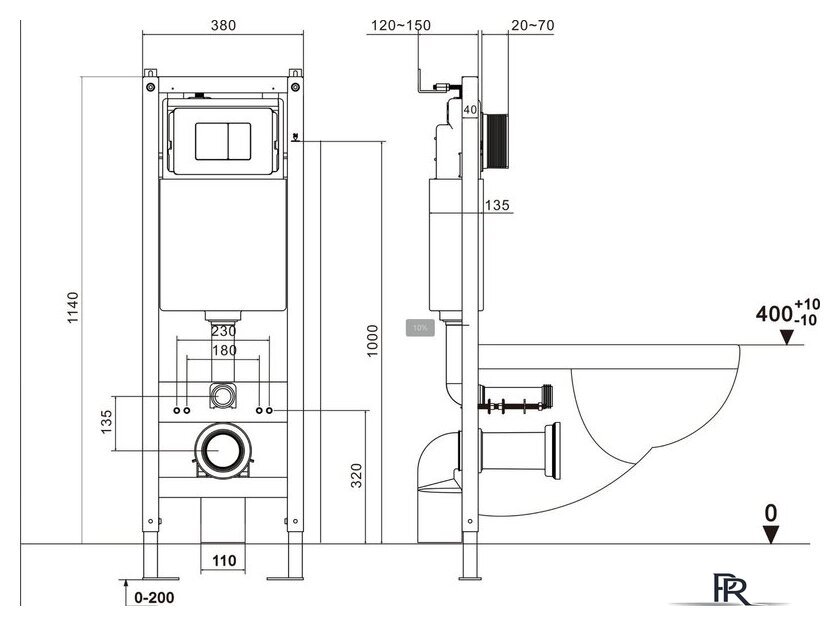 Унитаз подвесной Asten Readle Zentralmodul AR0601-135M - Изображение №22 — Интернет-магазин ПроЗаказ