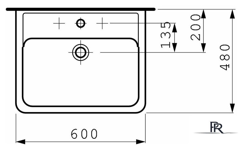 Умывальник Laufen PRO 8189520001041 60x48 - Изображение №7 — Интернет-магазин ПроЗаказ