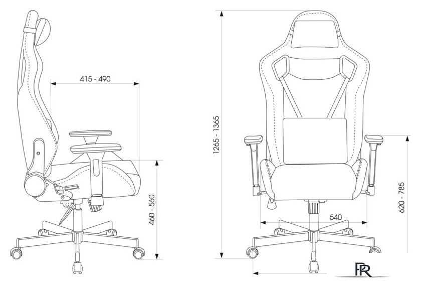 Игровое (геймерское) кресло Knight Outrider (черный) - Изображение №29 — Интернет-магазин ПроЗаказ