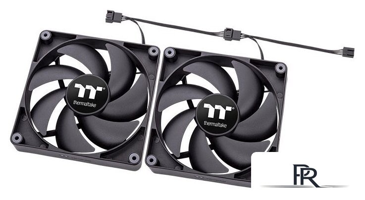 Комплект вентиляторов для корпуса Thermaltake CT120 2-Fan Pack CL-F147-PL12BL-A - Изображение №4 — Интернет-магазин ПроЗаказ
