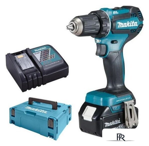 Дрель-шуруповерт Makita DDF485RAJ (с 2-мя АКБ, кейс) - Изображение №1 — Интернет-магазин ПроЗаказ