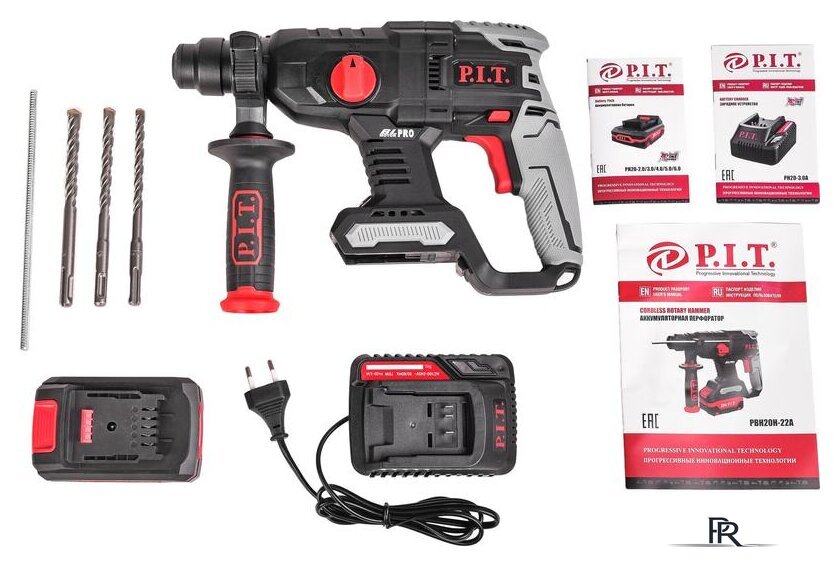 Перфоратор P.I.T. PBH20H-22A/1 (с 1-им АКБ, кейс) - Изображение №5 — Интернет-магазин ПроЗаказ