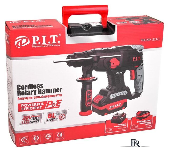 Перфоратор P.I.T. PBH20H-22A/1 (с 1-им АКБ, кейс) - Изображение №7 — Интернет-магазин ПроЗаказ