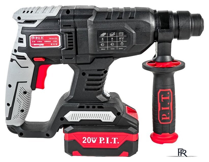 Перфоратор P.I.T. PBH20H-22A/1 (с 1-им АКБ, кейс) - Изображение №3 — Интернет-магазин ПроЗаказ