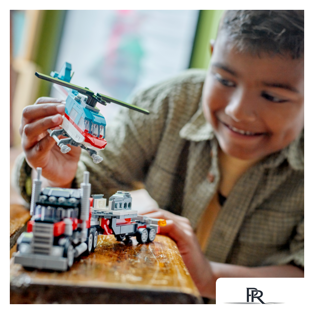 Конструктор LEGO Creator 31146 Грузовик-платформа с вертолетом 3в1 - Изображение №9 — Интернет-магазин ПроЗаказ