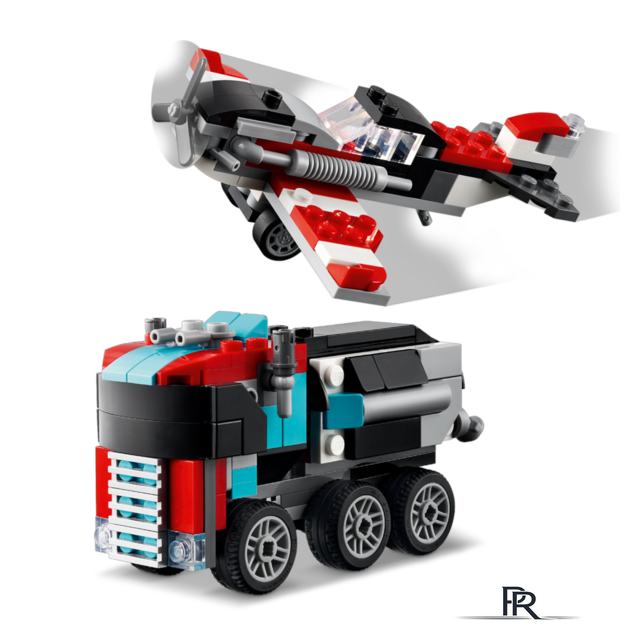 Конструктор LEGO Creator 31146 Грузовик-платформа с вертолетом 3в1 - Изображение №6 — Интернет-магазин ПроЗаказ