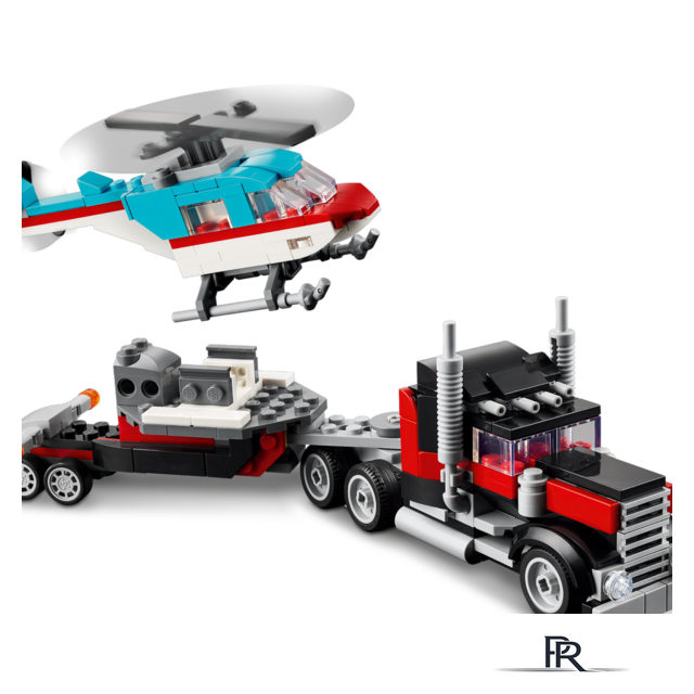 Конструктор LEGO Creator 31146 Грузовик-платформа с вертолетом 3в1 - Изображение №4 — Интернет-магазин ПроЗаказ