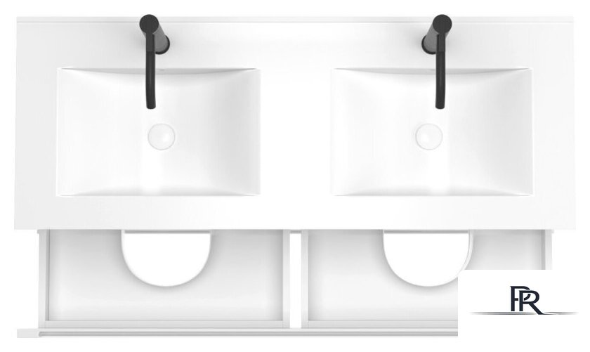  ЗОВ Тумба с умывальником Дион 120 D120LWP0M9003MKV5-OL120 (белый матовый) - Изображение №2 — Интернет-магазин ПроЗаказ