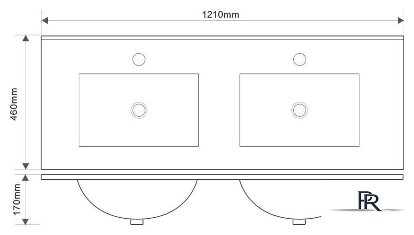  ЗОВ Тумба с умывальником Дион 120 D120LWP0M9003MKV5-OL120 (белый матовый) - Изображение №5 — Интернет-магазин ПроЗаказ