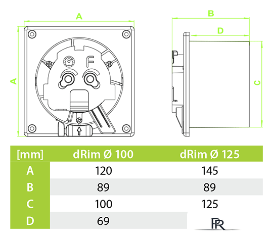 Осевой вентилятор airRoxy dRim 100PS-C166 - Изображение №2 — Интернет-магазин ПроЗаказ