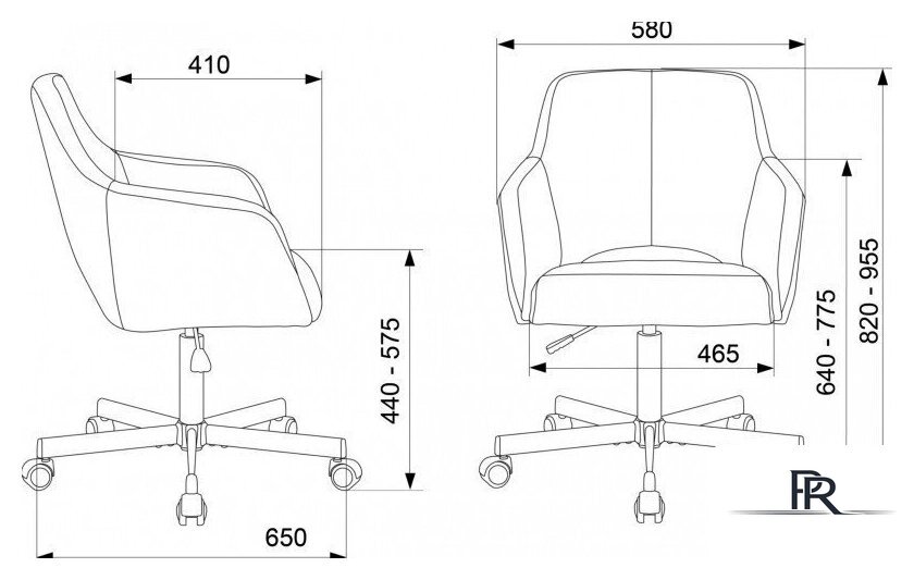 Офисное кресло Бюрократ CH-380M (черный экокожа) - Изображение №12 — Интернет-магазин ПроЗаказ