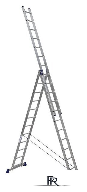 Лестница-стремянка Алюмет трехсекционная универсальная 6312 3x12 - Изображение №1 — Интернет-магазин ПроЗаказ