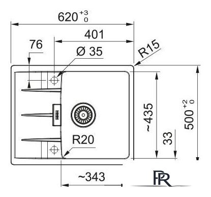 Кухонная мойка Franke Centro CNG 611-62 114.0757.388 (черный матовый) - Изображение №4 — Интернет-магазин ПроЗаказ