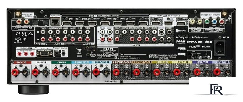 AV усилитель Denon AVC-X4800H (черный) - Изображение №4 — Интернет-магазин ПроЗаказ