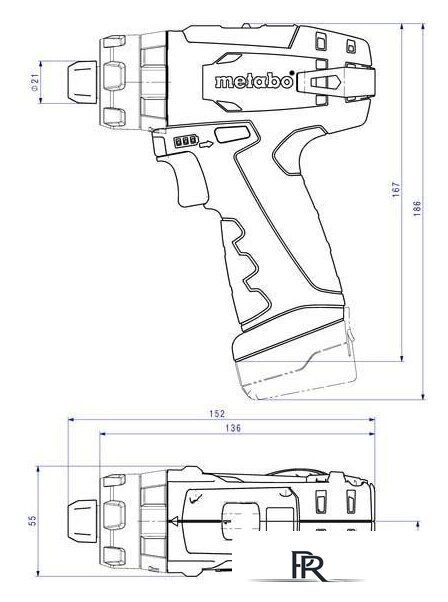 Ударная дрель-шуруповерт Metabo Powermaxx SB Basic 600385500 (с 2-мя АКБ, кейс) - Изображение №2 — Интернет-магазин ПроЗаказ