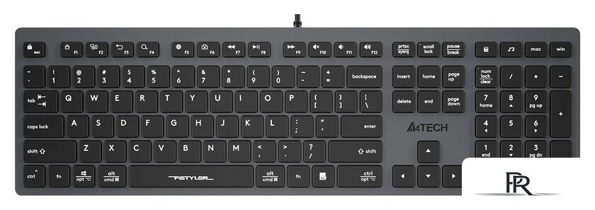 Клавиатура A4Tech Fstyler FX50 (серый) - Изображение №1 — Интернет-магазин ПроЗаказ
