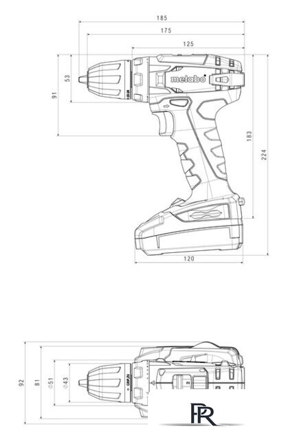 Дрель-шуруповерт Metabo BS 14.4 602206550 (с 2-мя АКБ, кейс) - Изображение №2 — Интернет-магазин ПроЗаказ
